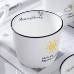 Stimmungsvolle Kaffeetasse für einen guten Morgen
