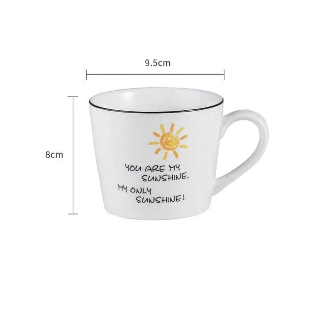 Stimmungsvolle Kaffeetasse für einen guten Morgen