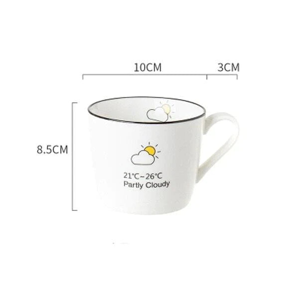 Stimmungsvolle Kaffeetasse für einen guten Morgen