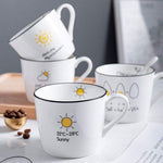 Stimmungsvolle Kaffeetasse für einen guten Morgen