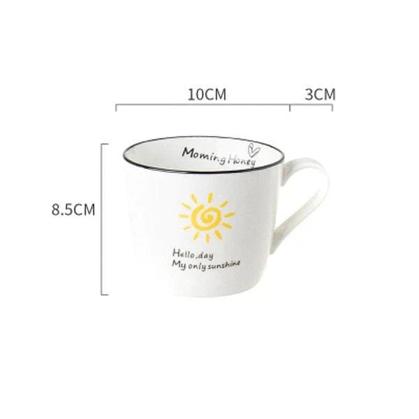 Stimmungsvolle Kaffeetasse für einen guten Morgen