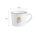 Stimmungsvolle Kaffeetasse für einen guten Morgen