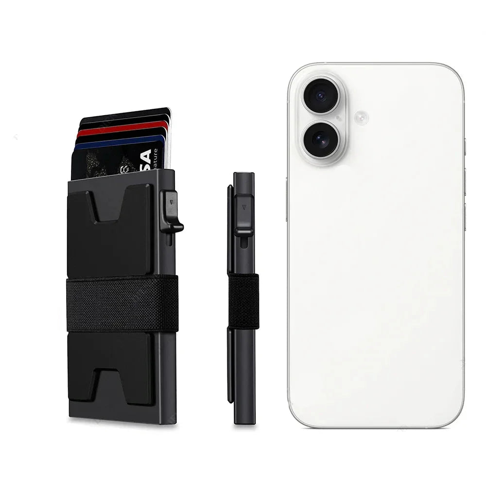 Stilvoller RFID-Kartenhalter aus Aluminium für Herren