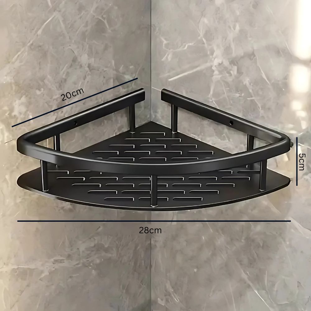 Stylisches Duschregal aus Aluminium mit Selbstklebender Befestigung