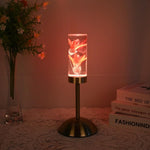 Elegant LED Table Lamp with Flower Design and Color Change