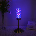 Elegant LED Table Lamp with Flower Design and Color Change