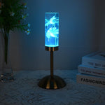 Elegant LED Table Lamp with Flower Design and Color Change