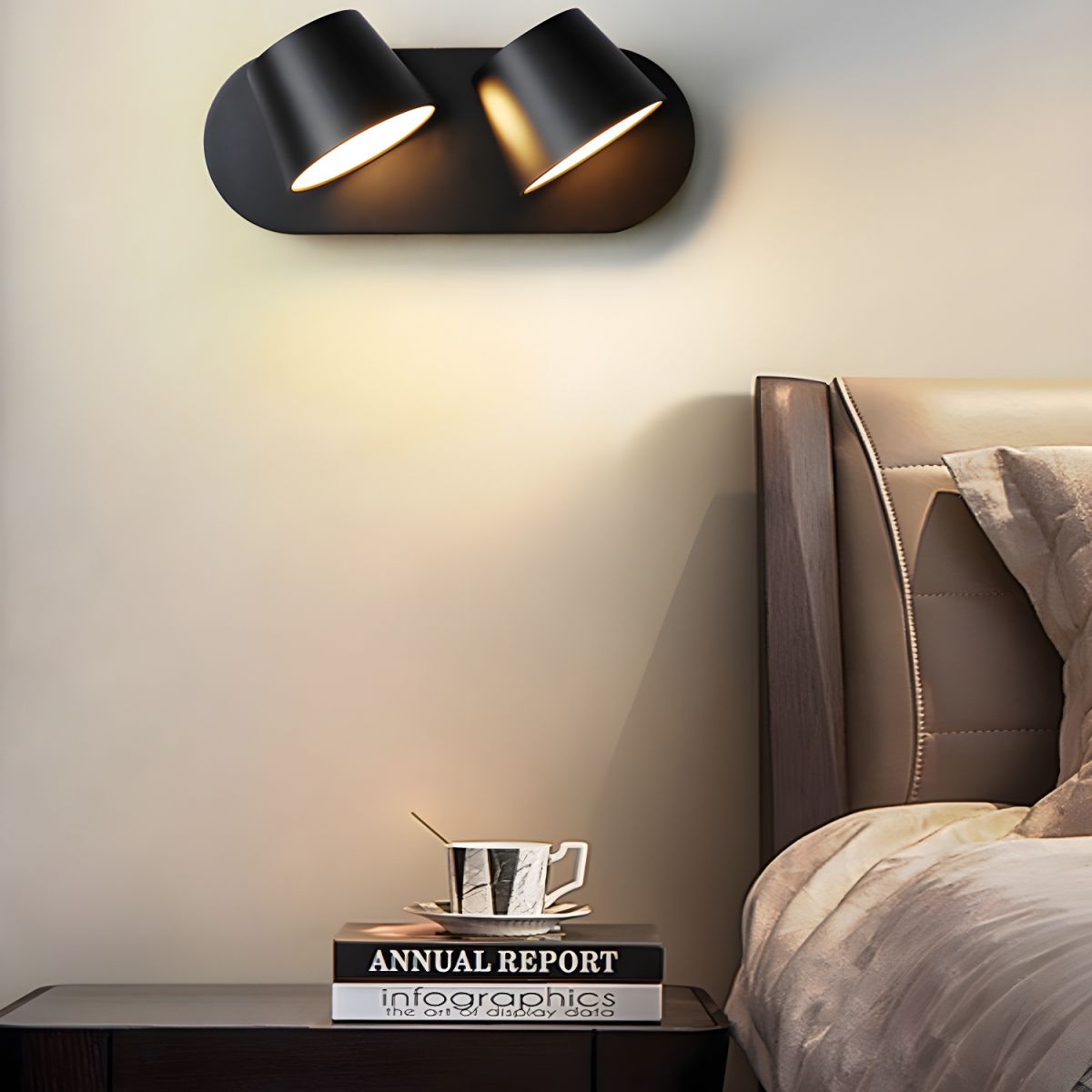 Adjustable LED Wall Light with 360° Rotation – Modern Light Source for Your Home