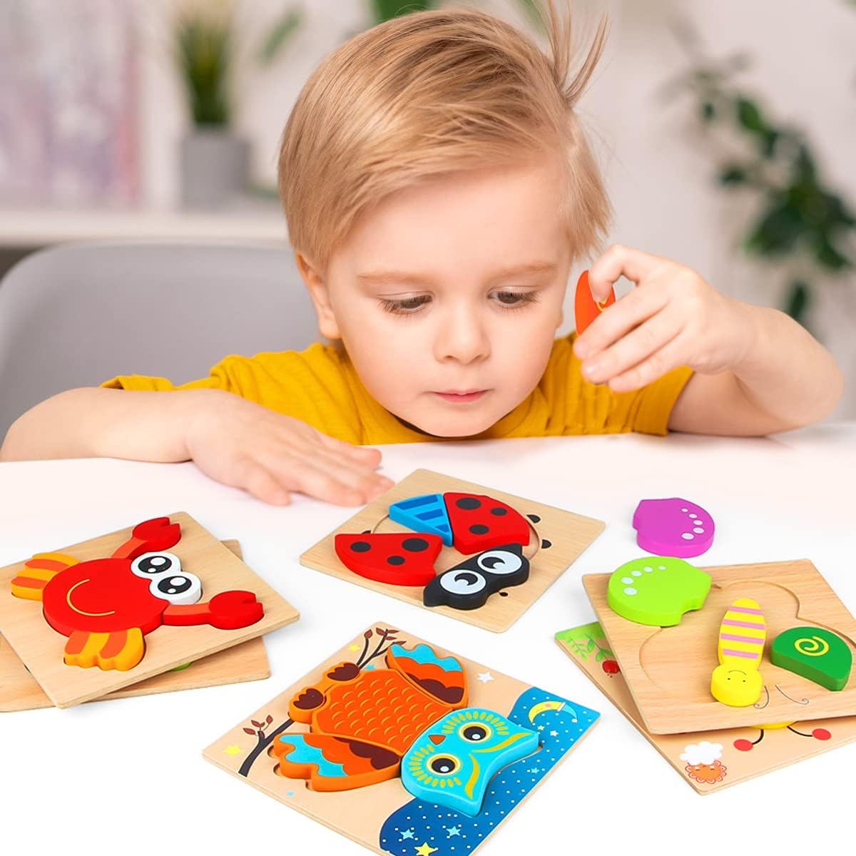 6er Set Tierpuzzles - Faszinierende und lehrreiche Puzzles