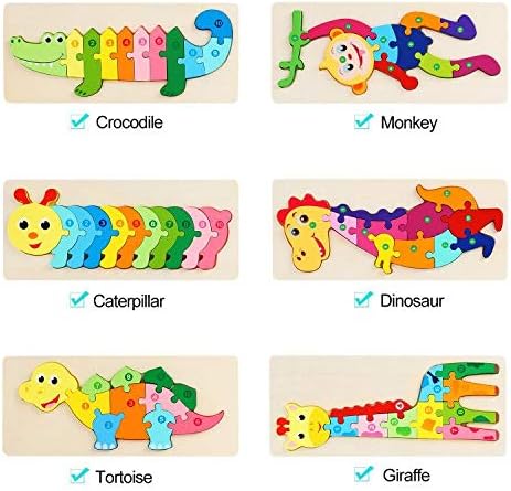 Tierpuzzle - Fördert Erkennung und Fähigkeiten