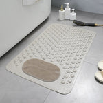 Rutschfeste Duschmatte mit integriertem Fußscrubber