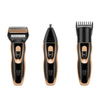 3-in-1 Trimmer ohne Kabel – Barttrimmer, Nasenhaarschneider und Rasierer