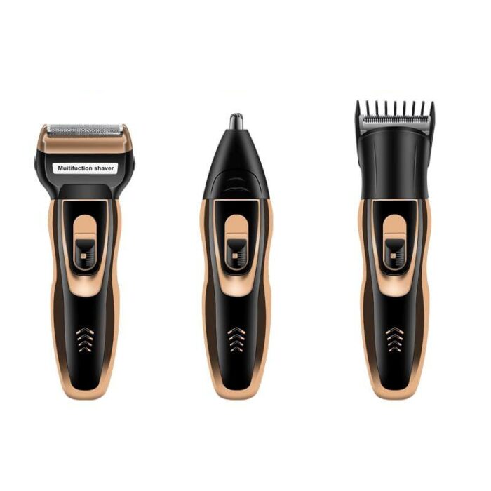 3-in-1 Trimmer ohne Kabel – Barttrimmer, Nasenhaarschneider und Rasierer