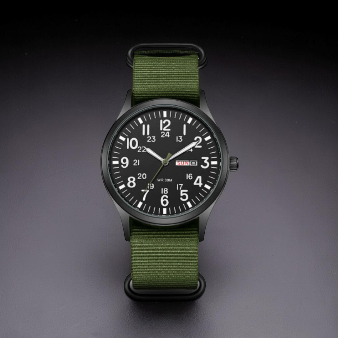 Robuste Herren-Uhr für Abenteuer und Alltag mit Nylonarmband