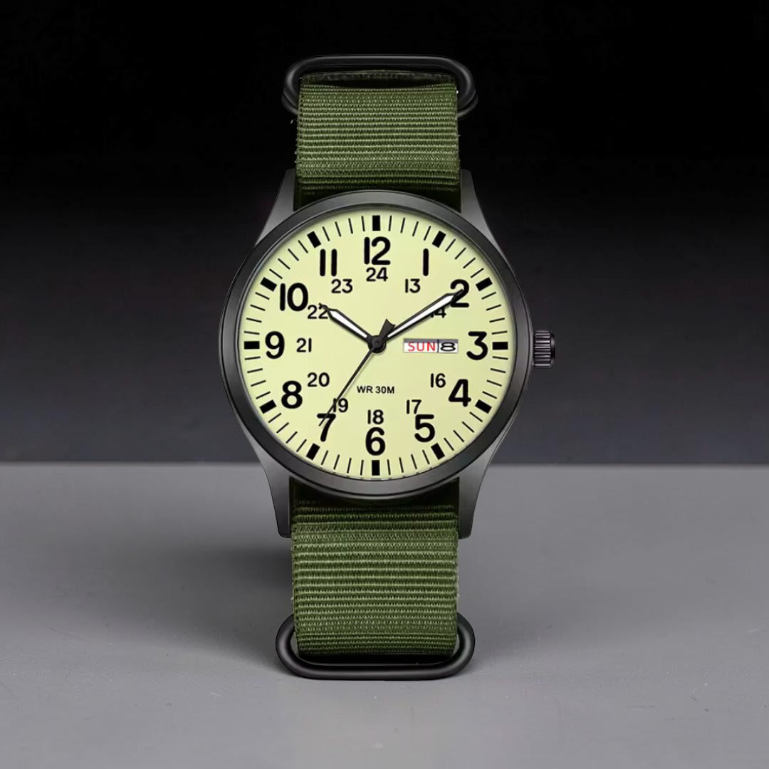 Robuste Herren-Uhr für Abenteuer und Alltag mit Nylonarmband