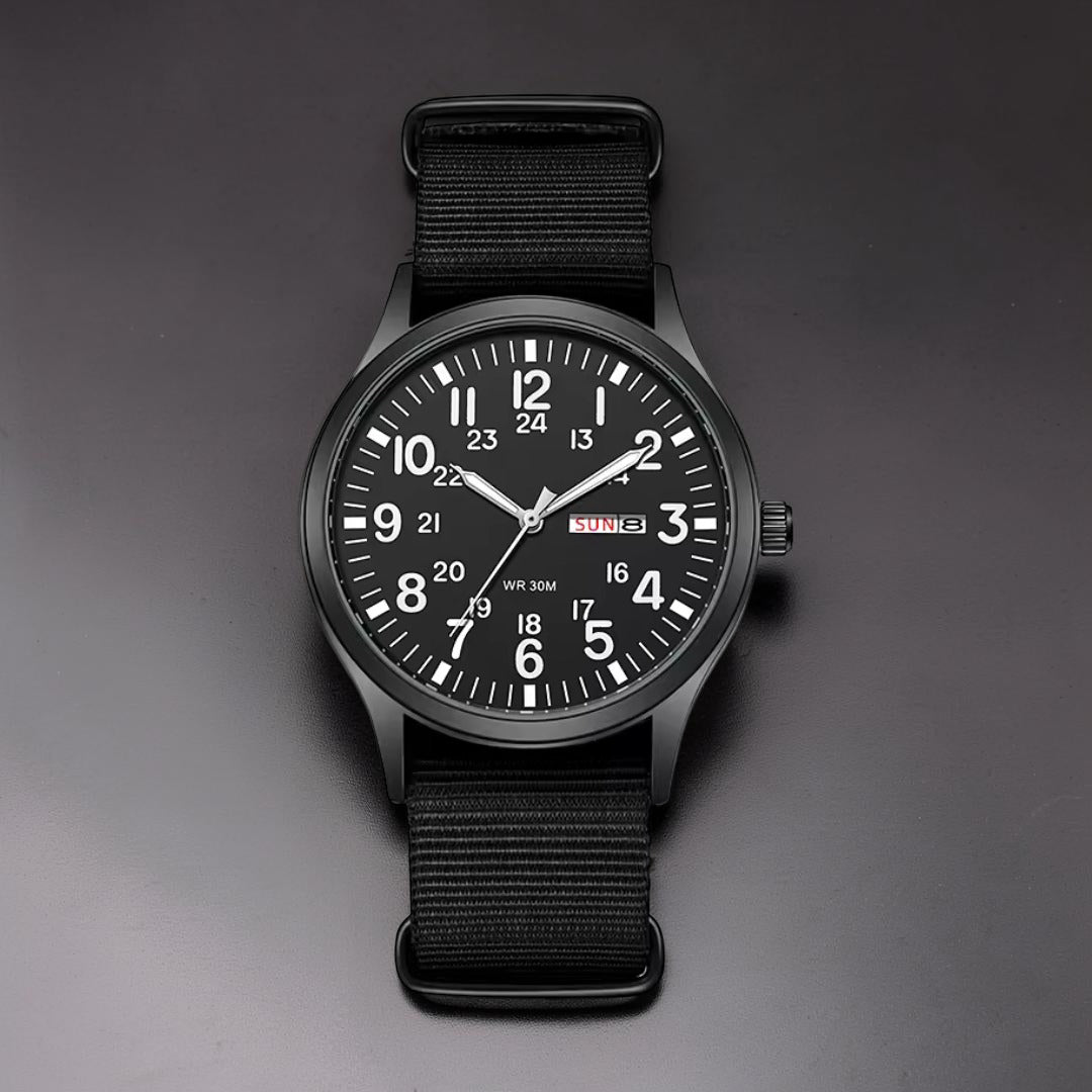 Robuste Herren-Uhr für Abenteuer und Alltag mit Nylonarmband