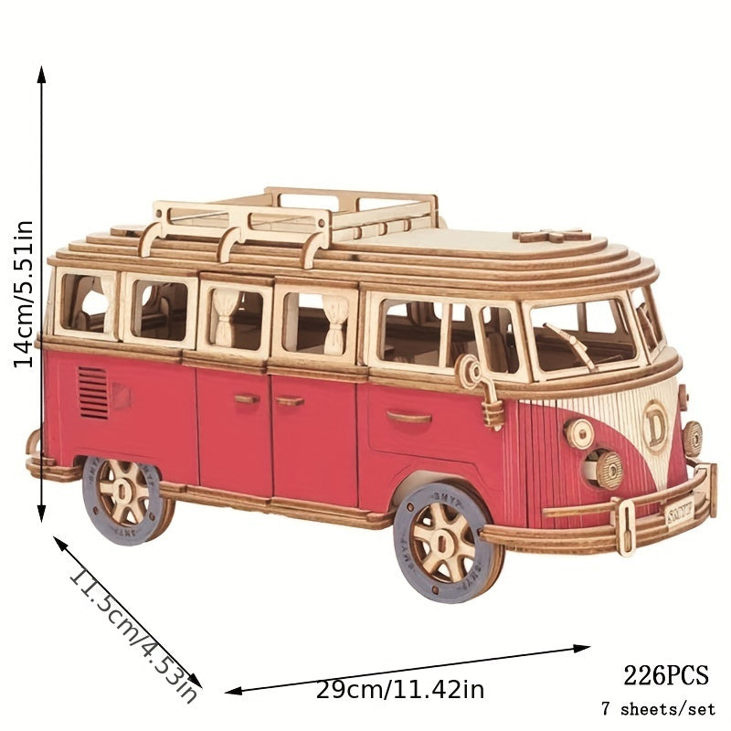 ArtiCraft - 3D Holzpuzzle Camper für Jung und Alt