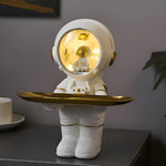 Stylish organizer for keys and essentials with an astronaut design