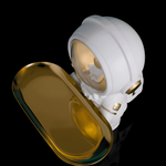 Stylish organizer for keys and essentials with an astronaut design