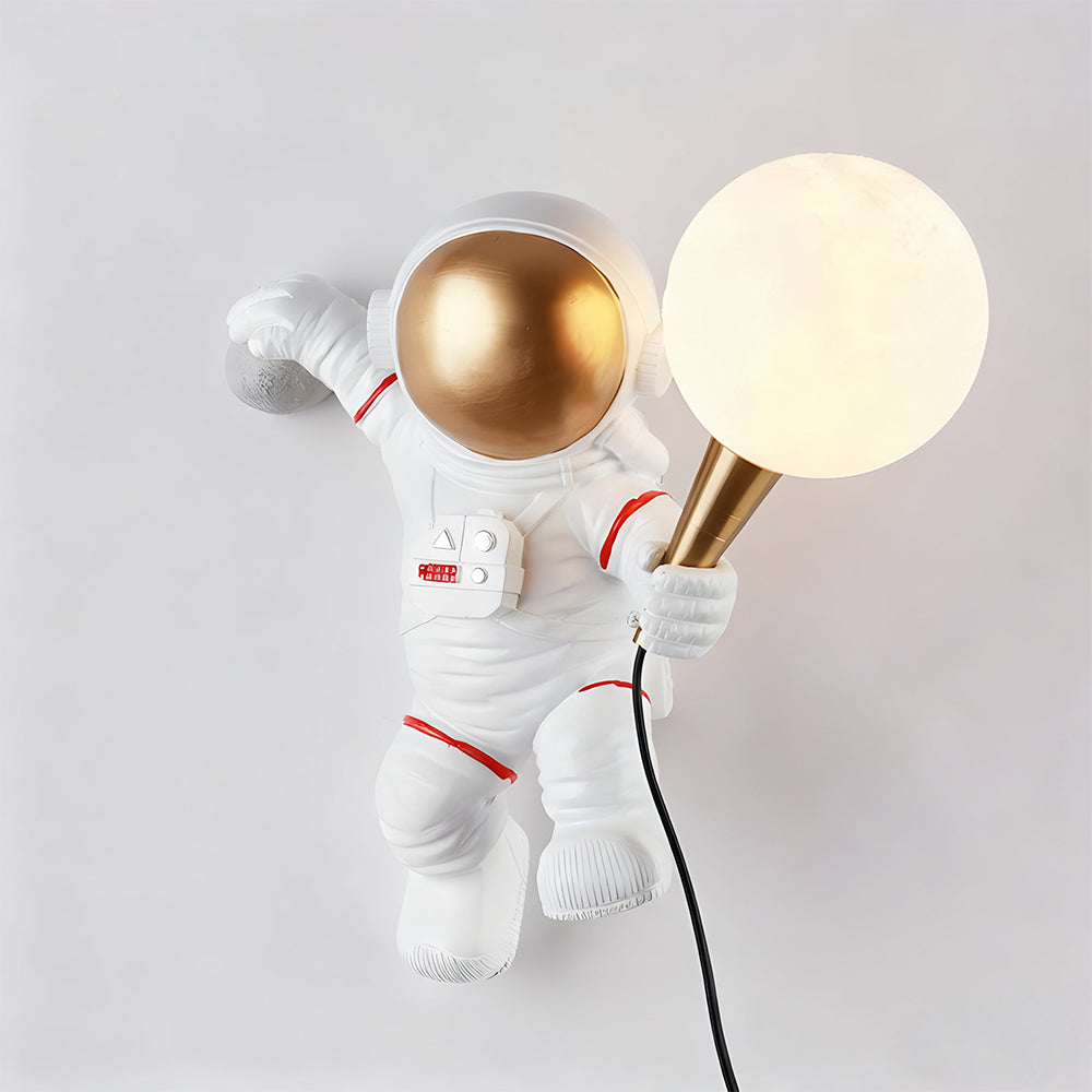 Astronauten-Wandleuchte – Kreatives Raumdesign mit Warmlicht-LED