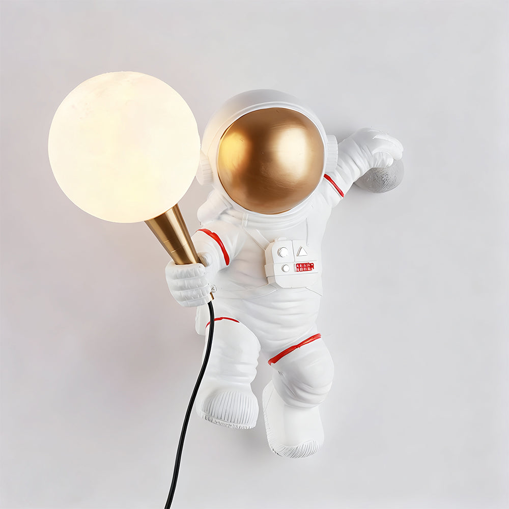 Astronauten-Wandleuchte – Kreatives Raumdesign mit Warmlicht-LED