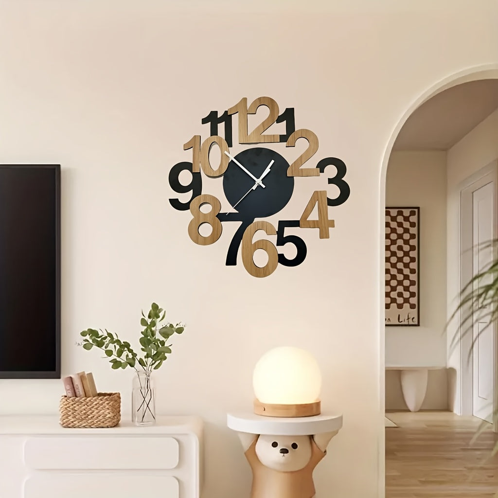Modern Digital Wall Clock with Oversized Digits – Silent Clock for Your Kitchen