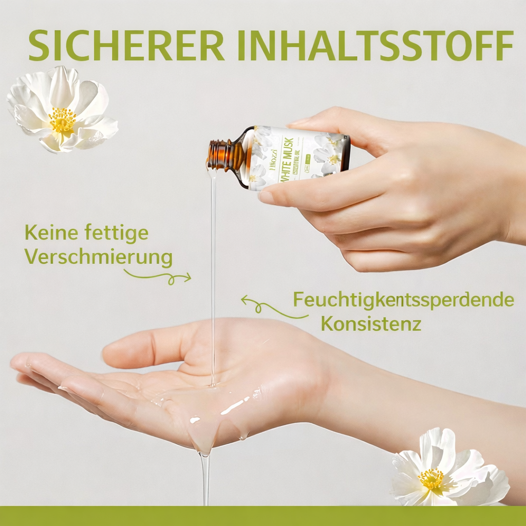 Ätherisches Öl | Duftöl mit weißem Moschus | Langanhaltender Duft & Entspannende Atmosphäre