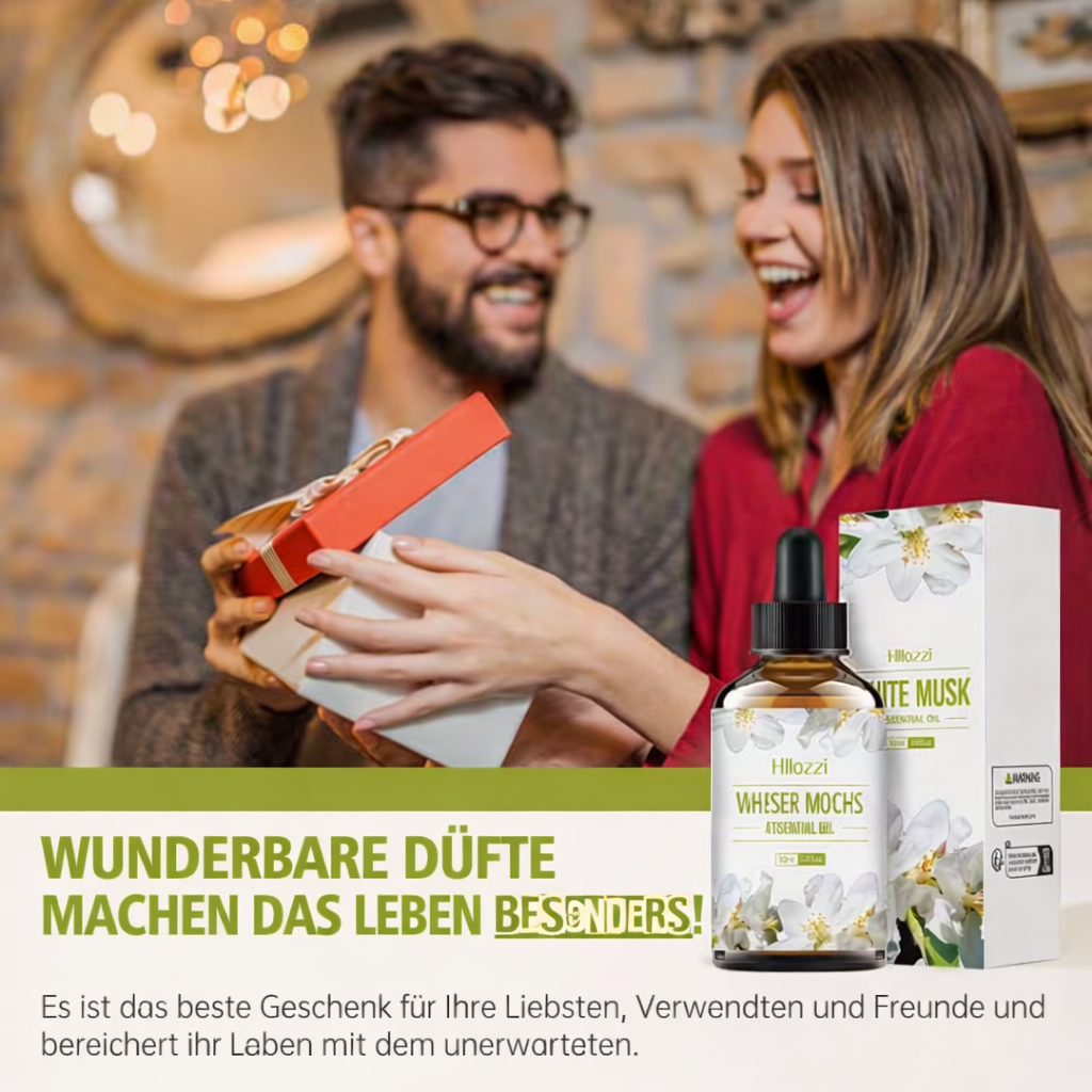 Ätherisches Öl | Duftöl mit weißem Moschus | Langanhaltender Duft & Entspannende Atmosphäre