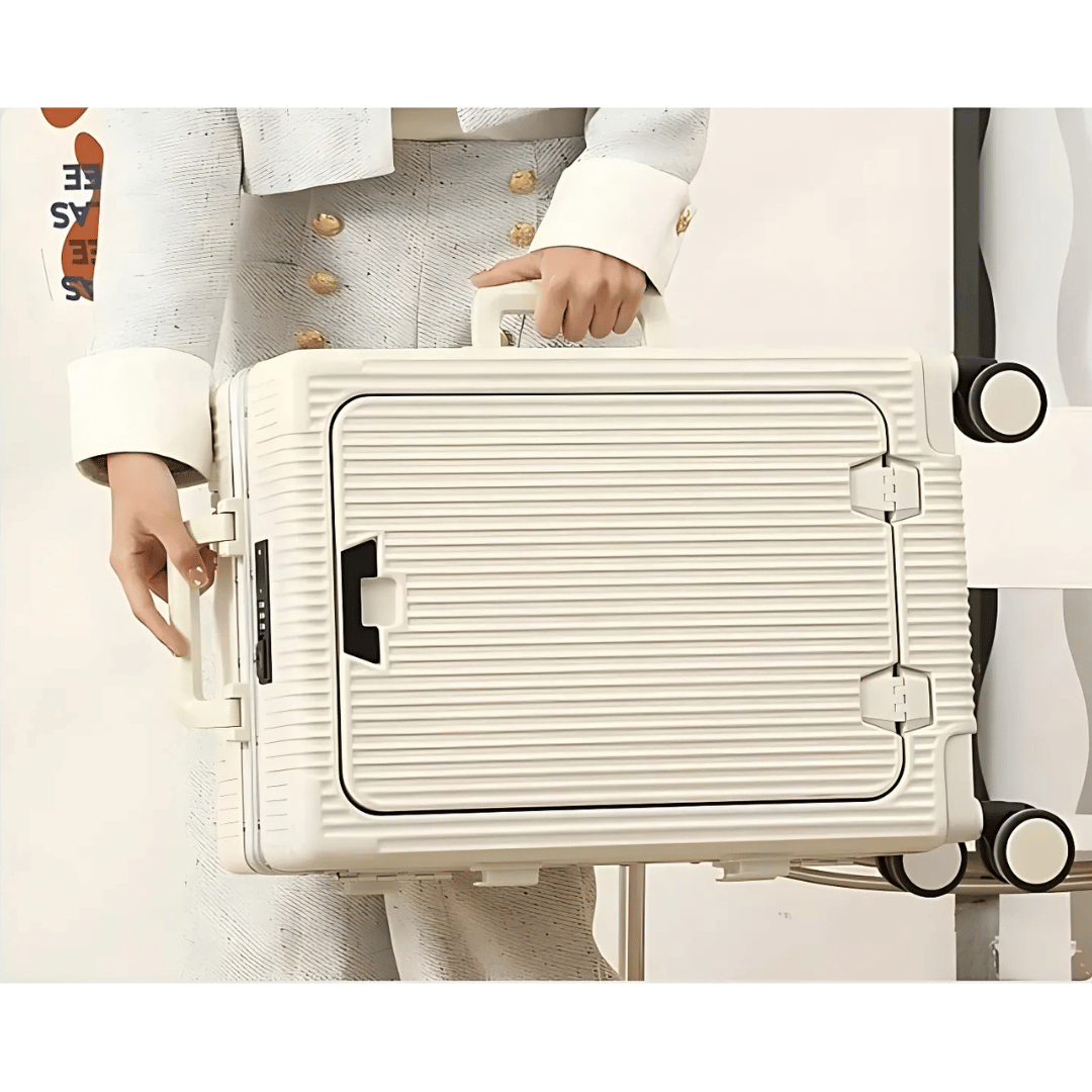 AeroCase | Pro 20 – Hartschalen-Handgepäck mit Aluminiumrahmen (20 Zoll, 40 Liter) und Laptopfach