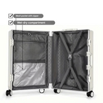 AeroCase | Pro 20 – Hartschalen-Handgepäck mit Aluminiumrahmen (20 Zoll, 40 Liter) und Laptopfach
