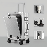 AeroCase | Pro 20 – Hartschalen-Handgepäck mit Aluminiumrahmen (20 Zoll, 40 Liter) und Laptopfach