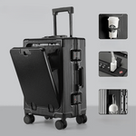AeroCase | Pro 20 – Hartschalen-Handgepäck mit Aluminiumrahmen (20 Zoll, 40 Liter) und Laptopfach