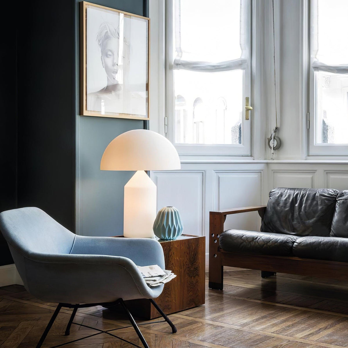 Elegante Metall-Tischlampe im geometrischen Design für jedes Zuhause