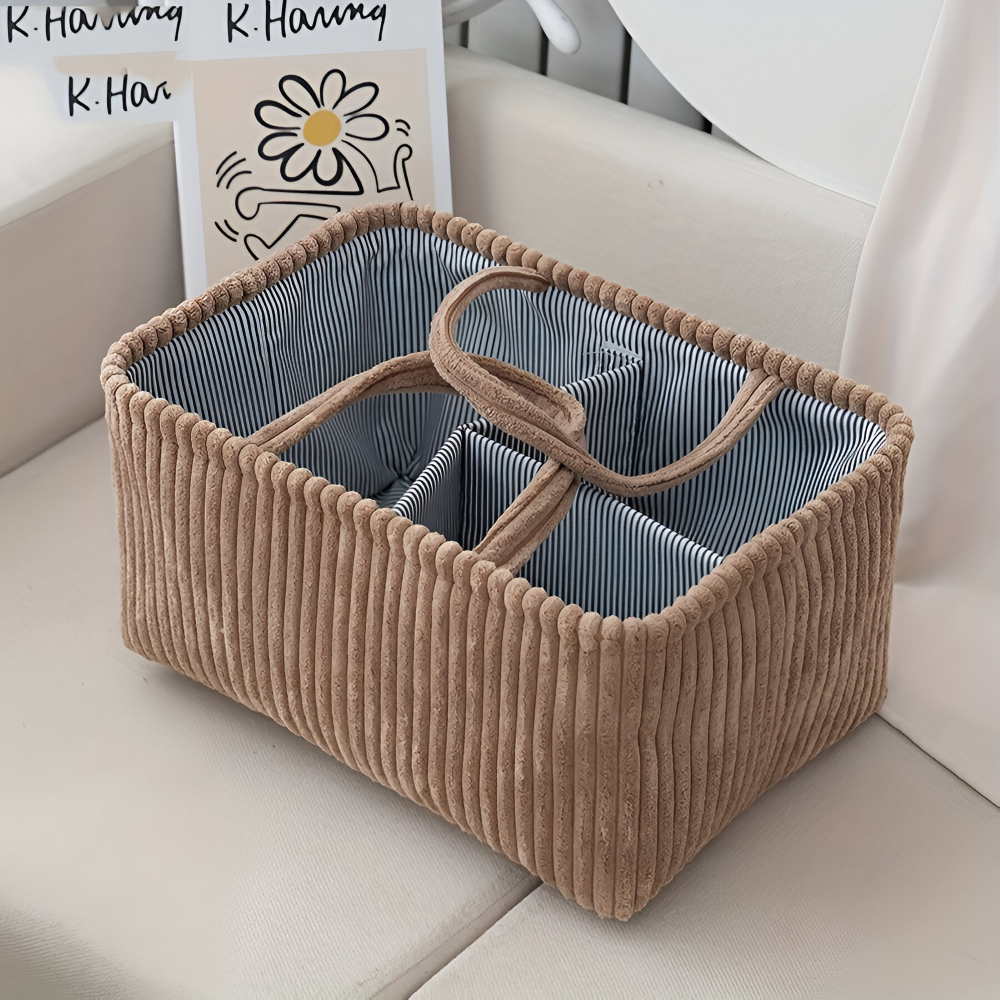 Praktischer Aufbewahrungskorb | Offenes Design | Stabiler Stoff