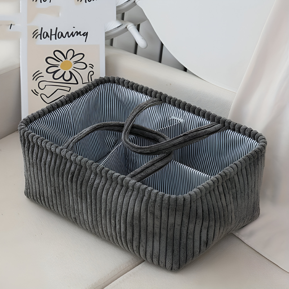 Praktischer Aufbewahrungskorb | Offenes Design | Stabiler Stoff