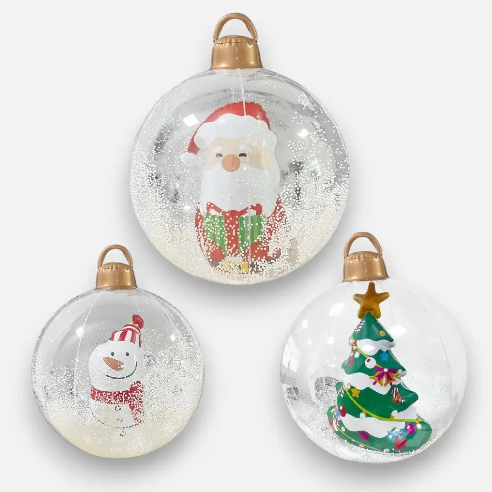 Luftgefüllte Weihnachtsdekoration mit Fernbedienung – Leuchtend und stressfrei