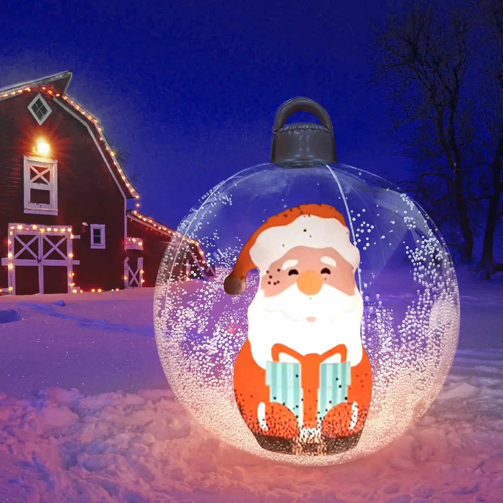 Luftgefüllte Weihnachtsdekoration mit Fernbedienung – Leuchtend und stressfrei