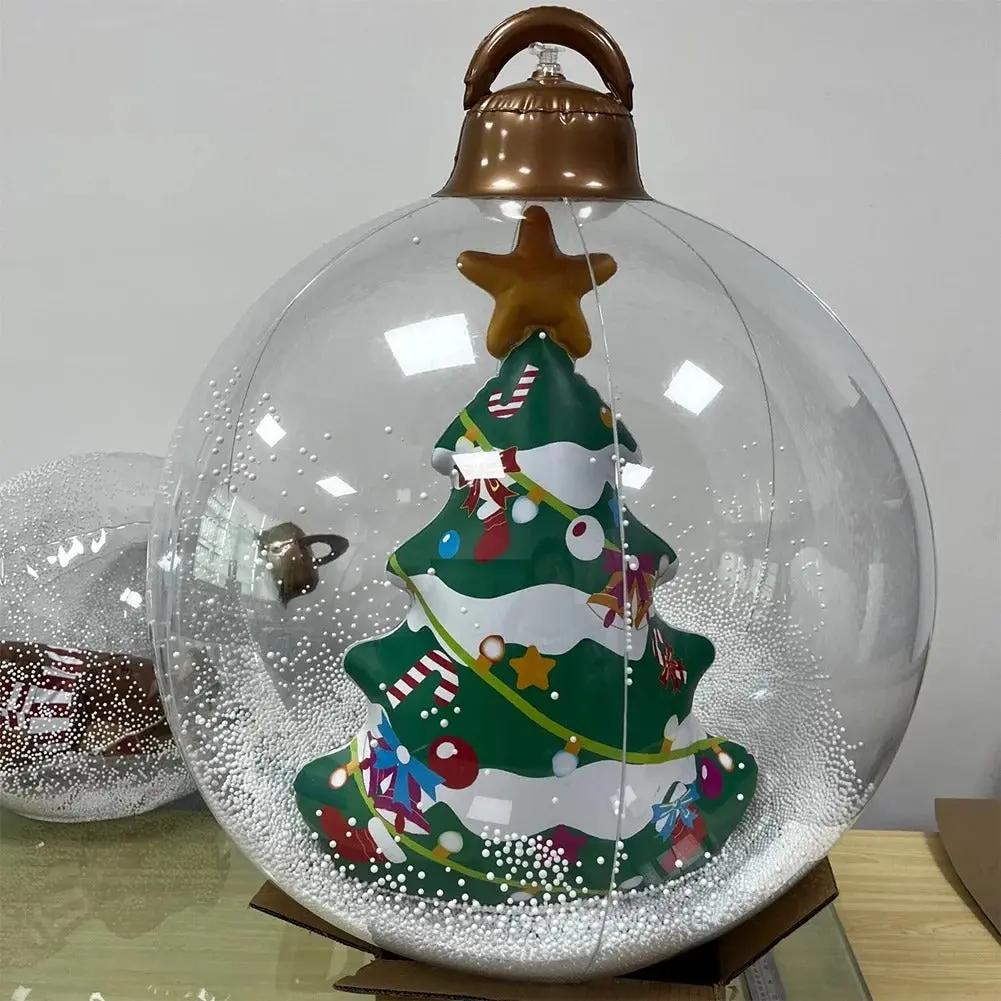 Luftgefüllte Weihnachtsdekoration mit Fernbedienung – Leuchtend und stressfrei