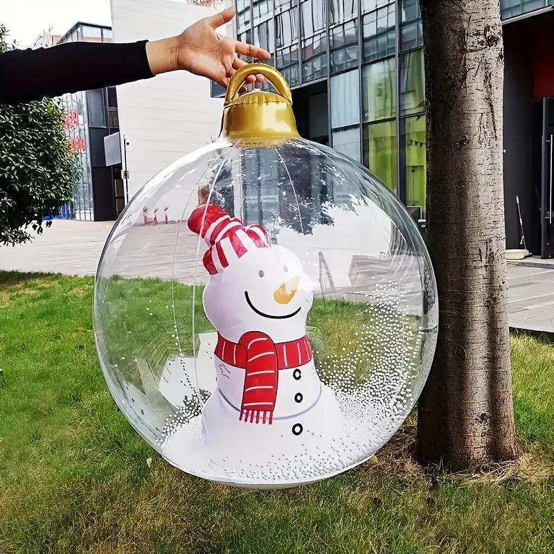 Luftgefüllte Weihnachtsdekoration mit Fernbedienung – Leuchtend und stressfrei