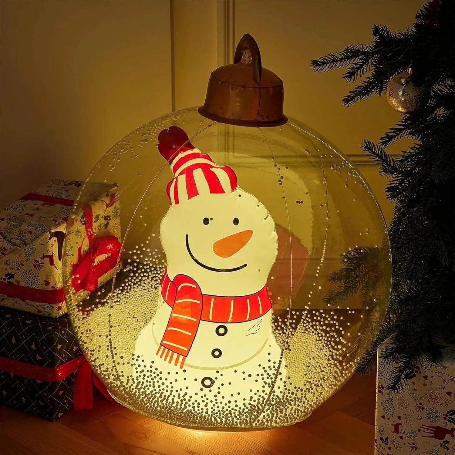 Luftgefüllte Weihnachtsdekoration mit Fernbedienung – Leuchtend und stressfrei