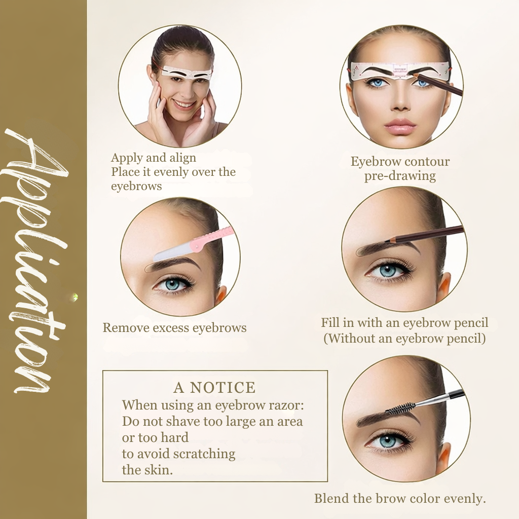 Präzises Augenbrauen-Styling Set für Symmetrische Formen