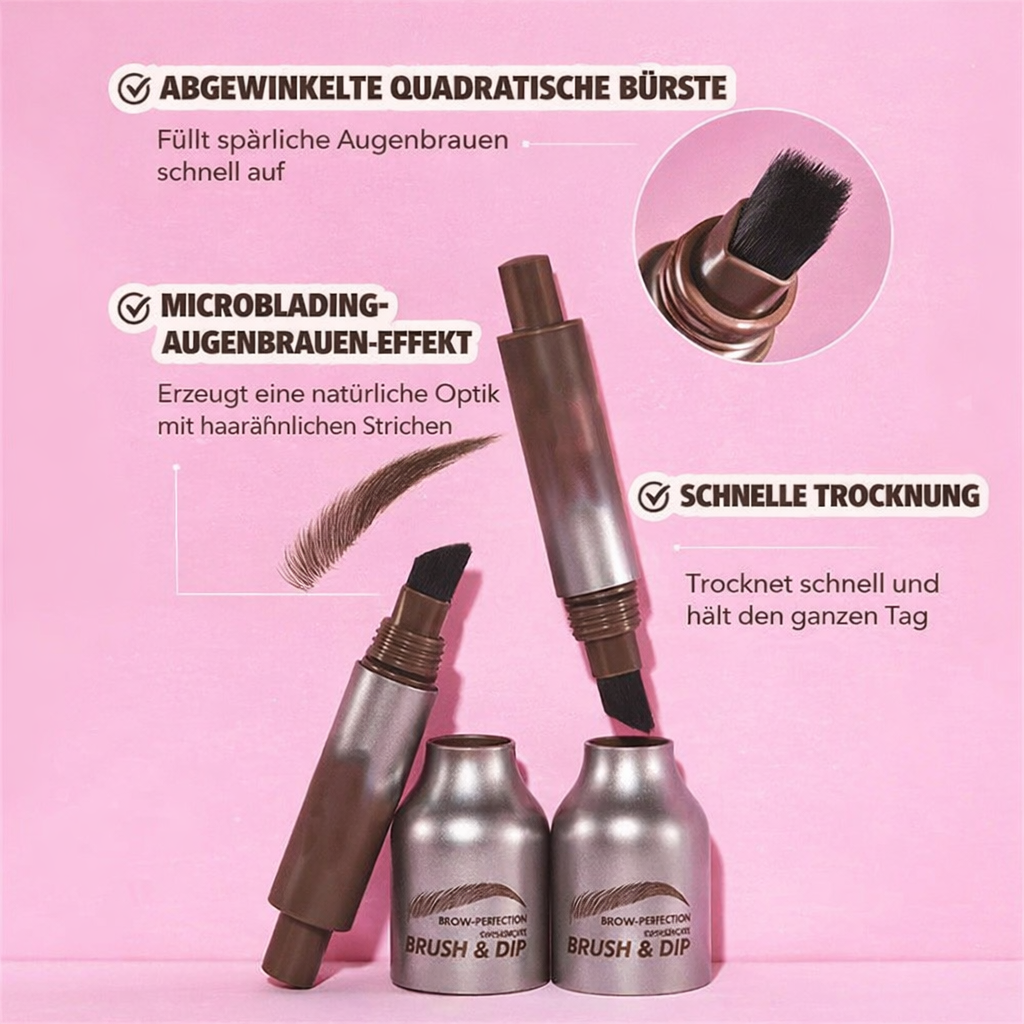 Augenbrauenstift | Natürlicher 4D Microblading-Look | Langanhaltende Formel | BrowGlam