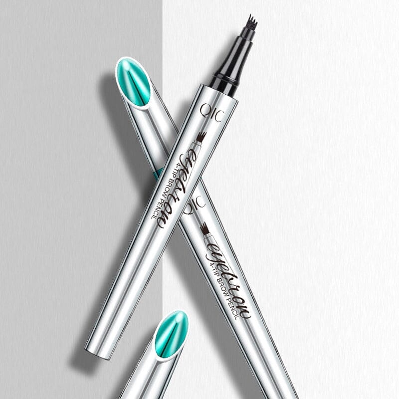 Präzisions Augenbrauenstift | Wasserfest mit 4 Spitzen | Microblading-Effekt