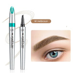 Präzisions Augenbrauenstift | Wasserfest mit 4 Spitzen | Microblading-Effekt