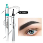 Präzisions Augenbrauenstift | Wasserfest mit 4 Spitzen | Microblading-Effekt