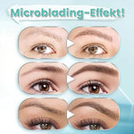 Präzisions Augenbrauenstift | Wasserfest mit 4 Spitzen | Microblading-Effekt