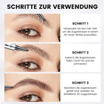 Präzisions Augenbrauenstift | Wasserfest mit 4 Spitzen | Microblading-Effekt