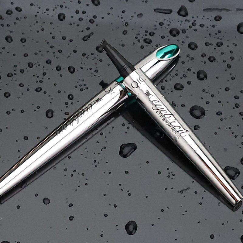 Präzisions Augenbrauenstift | Wasserfest mit 4 Spitzen | Microblading-Effekt