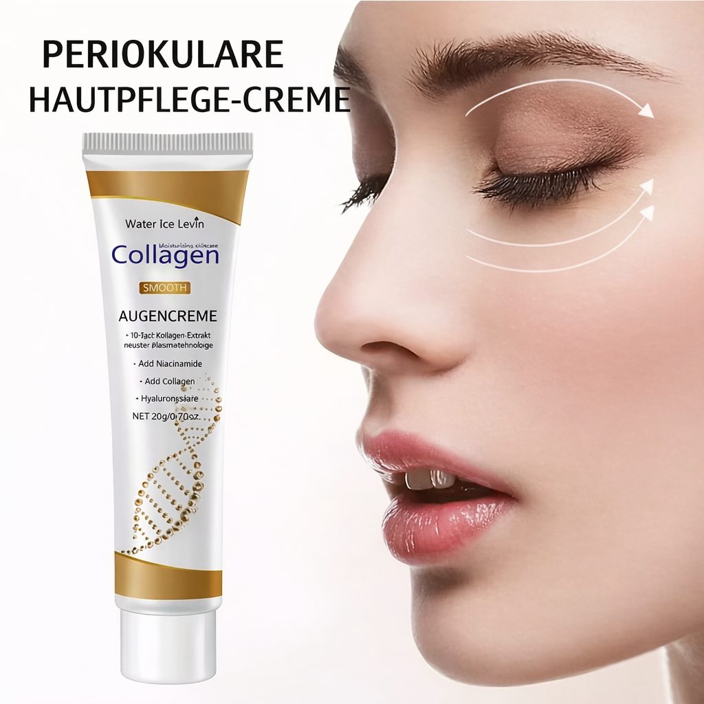 Feuchtigkeitsspendende Augencreme mit Kollagen für strahlende Augen