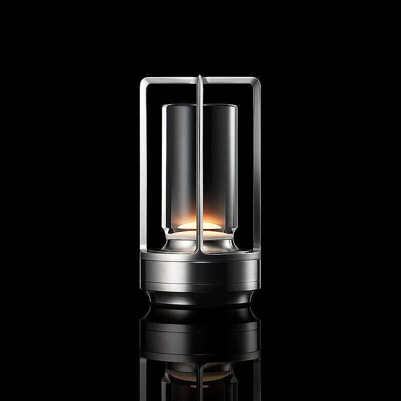 Elegant Wireless Crystal Glass Table Lamp with Touch Control